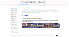 Desktop Screenshot of corrector-ortografico.com